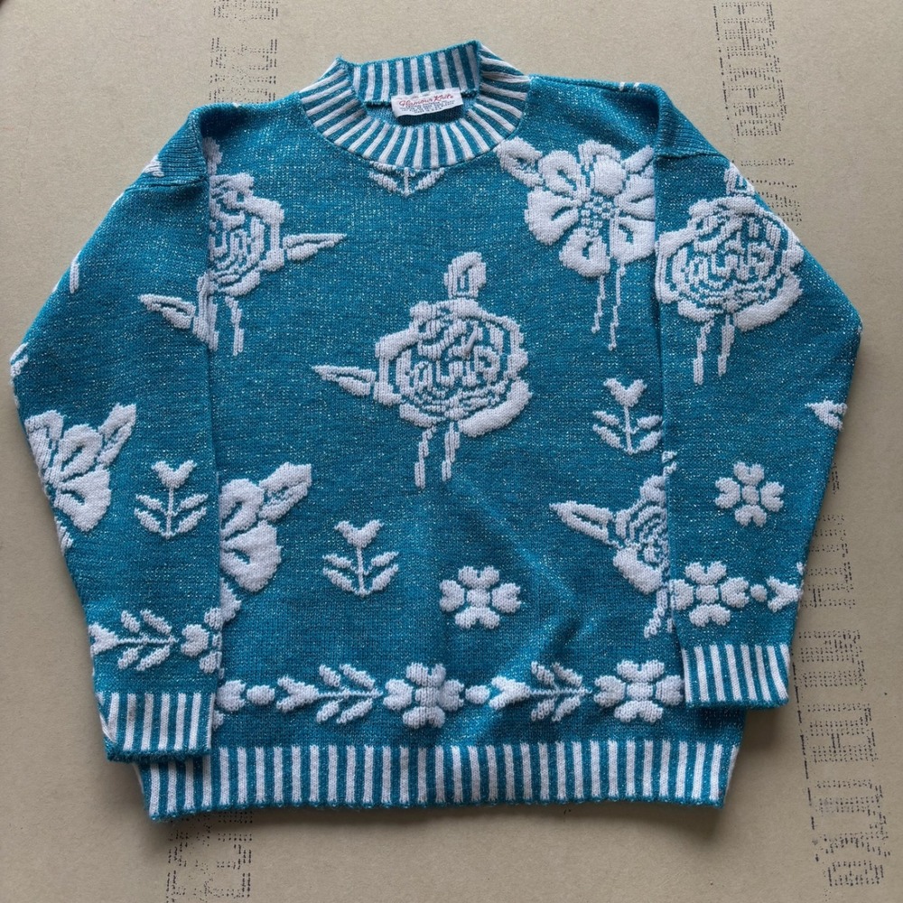 Vintage 80s Glamour Knit Sweater